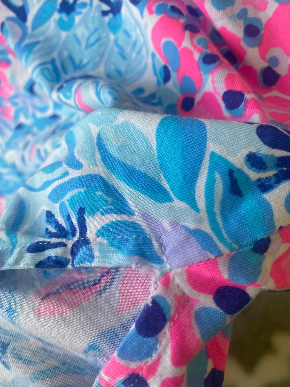 Lilly Pulitzer Blue & Pink Floral Midi Dress - Picture 3 of 4